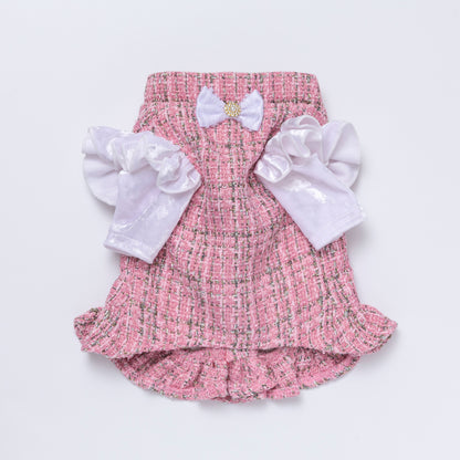 Tweed dress【Pink】
