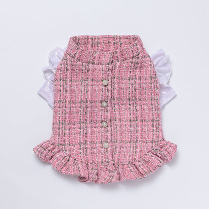 Tweed dress【Pink】